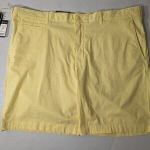 NEW Size 42 Men's Cremieux Madison Khaki Shorts Washed Down 9" Inseam Banana